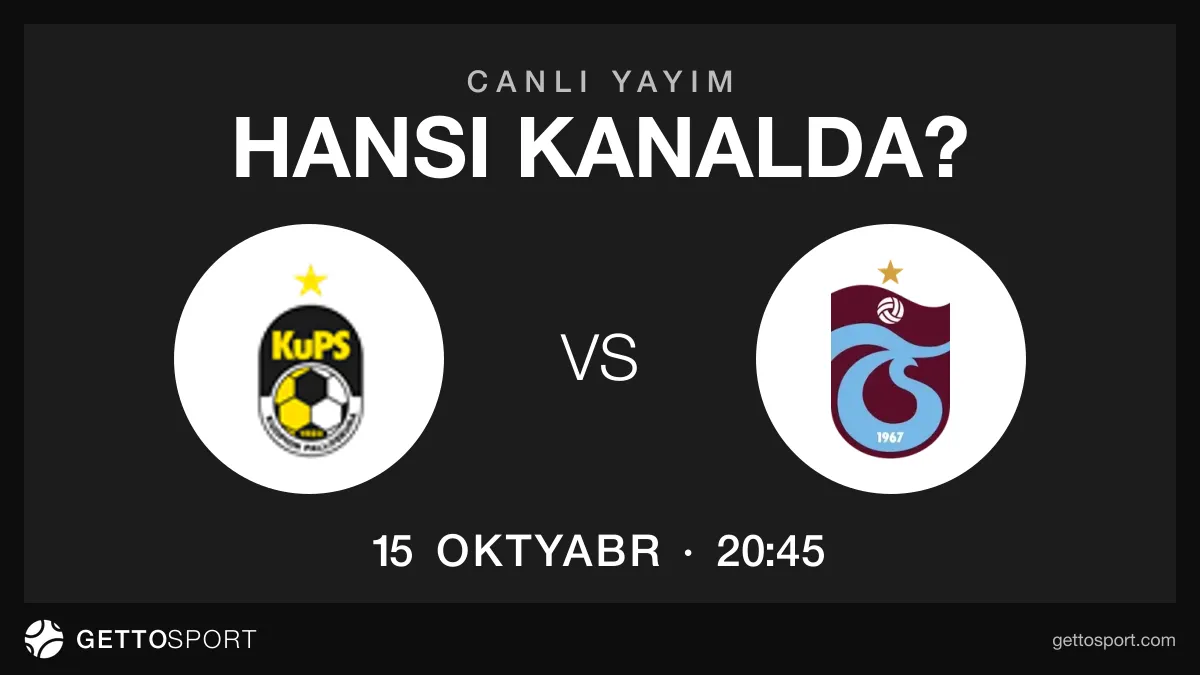 KuPS – Trabzonspor oyununun yayım kanalları