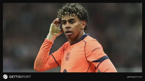 Lamin Yamal Barcelona forması ilə qol sevinci