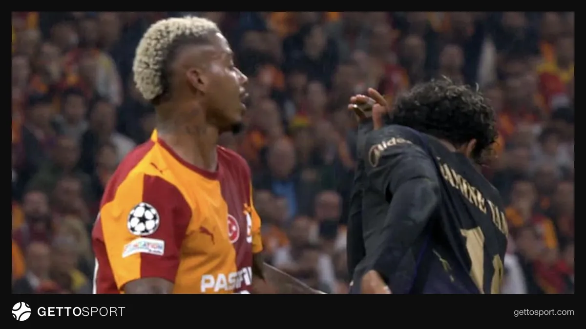RAMS Park'ta saha içinde gerilim yaşayan Lamine Yamal ve Mario Lemina