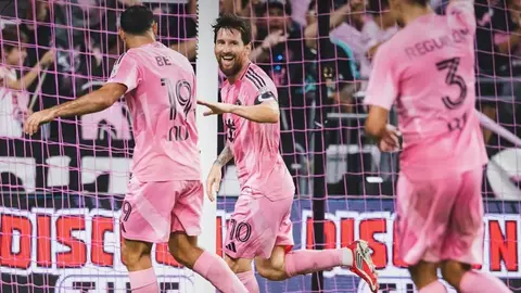 Lionel Messi Inter Miami forması ilə qələbəni qeyd edir