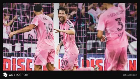 Lionel Messi Inter Miami forması ilə qələbəni qeyd edir