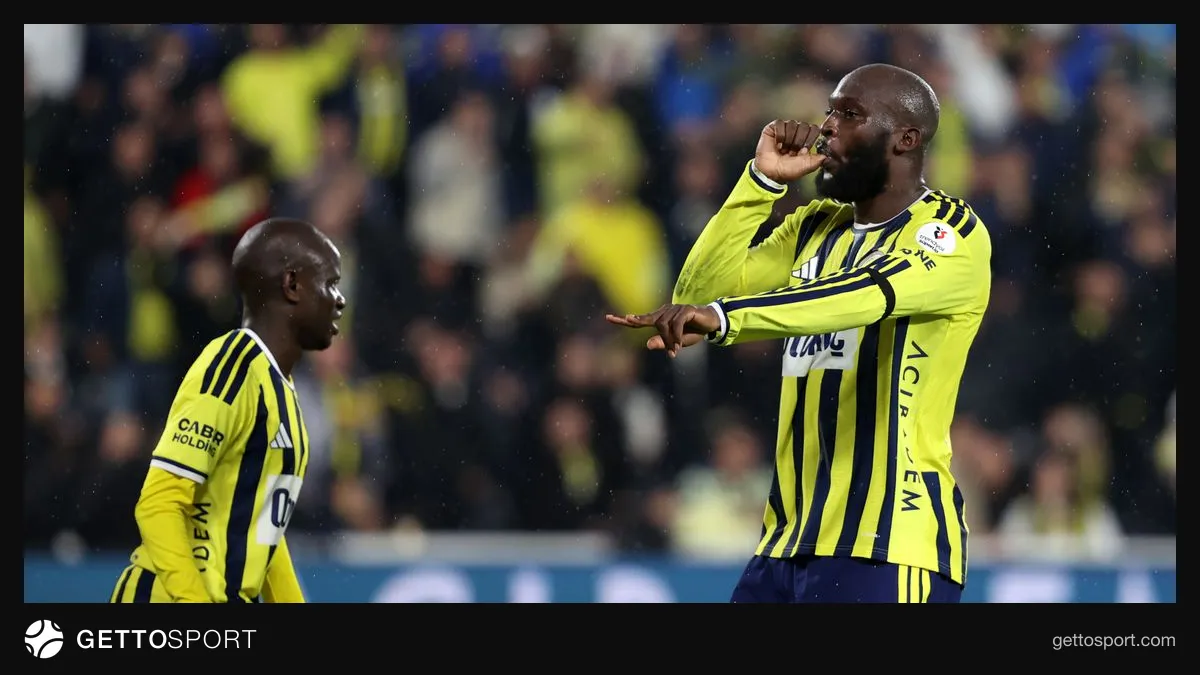 Romelu Lukaku maç sonrası basın açıklaması yaparken