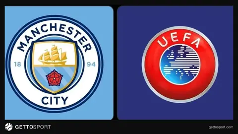 Mançester Siti loqosu və UEFA binası