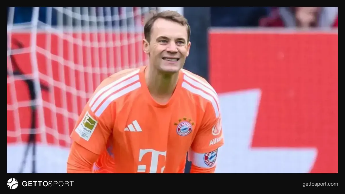 Manuel Noyer məşqdə yoxluq, Bayern loqosu fonunda