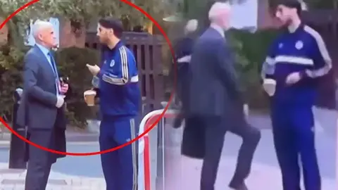 Oğuz Çetin ile Marco Asensio arasında tartışma anını gösteren stüdyo görüntüsü