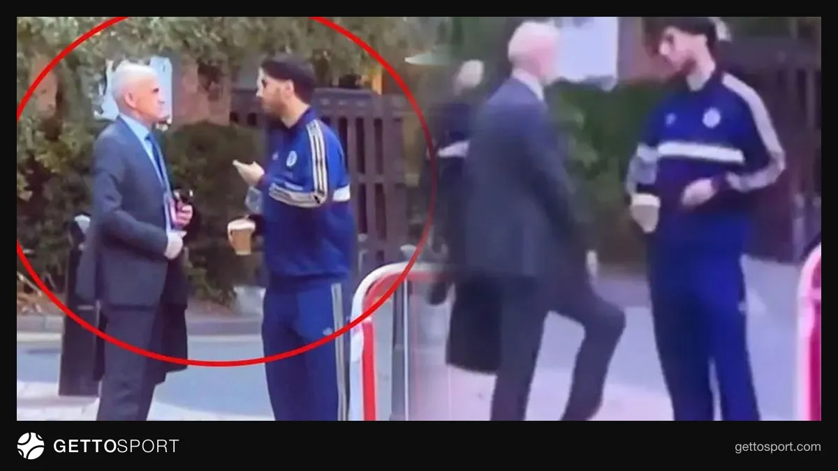 Oğuz Çetin ile Marco Asensio arasında tartışma anını gösteren stüdyo görüntüsü