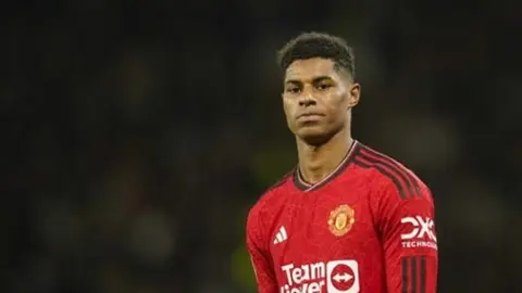 Marcus Rashford Mançester Yunayted forması ilə məşqdə