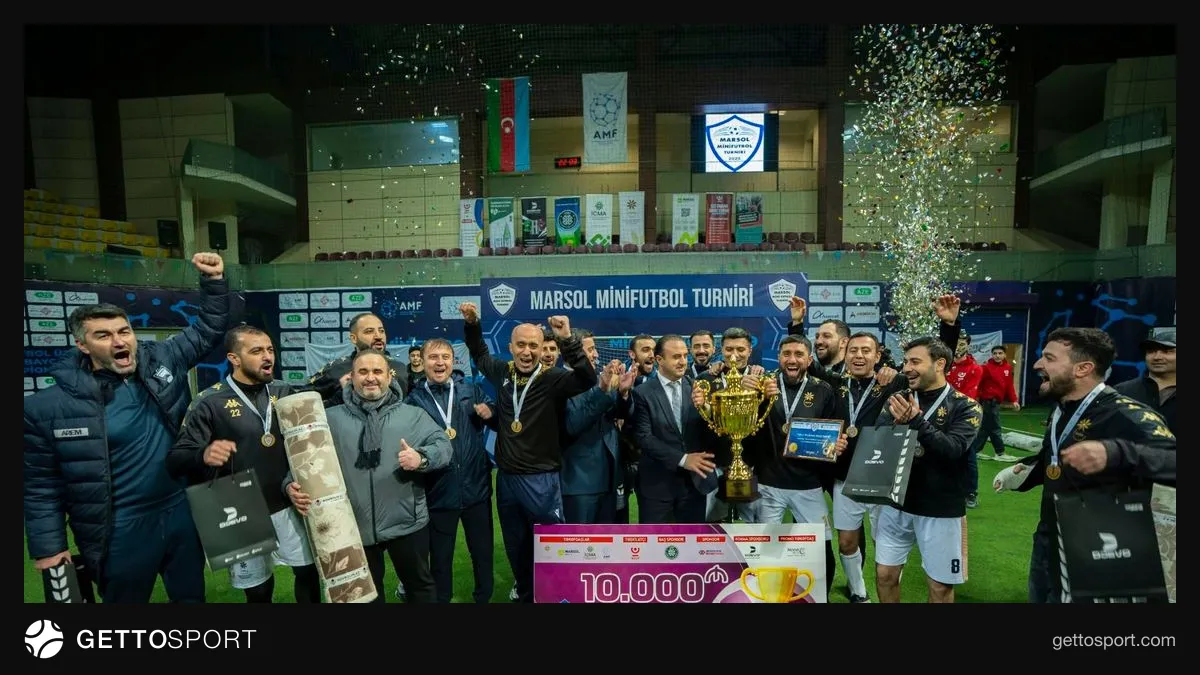 MARSOL Minifutbol Turniri 2026 üçün qeydiyyat və kubok görünüşü