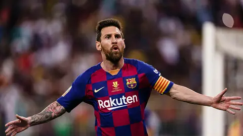 Lionel Messi Kamp Nounun önündə vida mərasimi üçün hazırlıq təsəvvürü