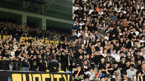 Dolu tribunalar və stadion azarkeşləri
