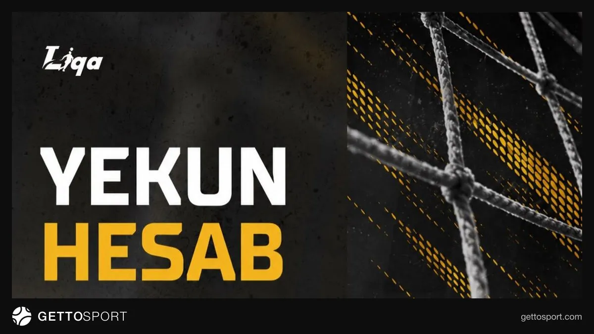 MOİK futbolçuları sevinir, stadiona ümumi plan