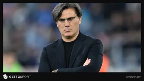 Vincenzo Montella ve Genoa teknik direktörü Daniele De Rossi konuşurken