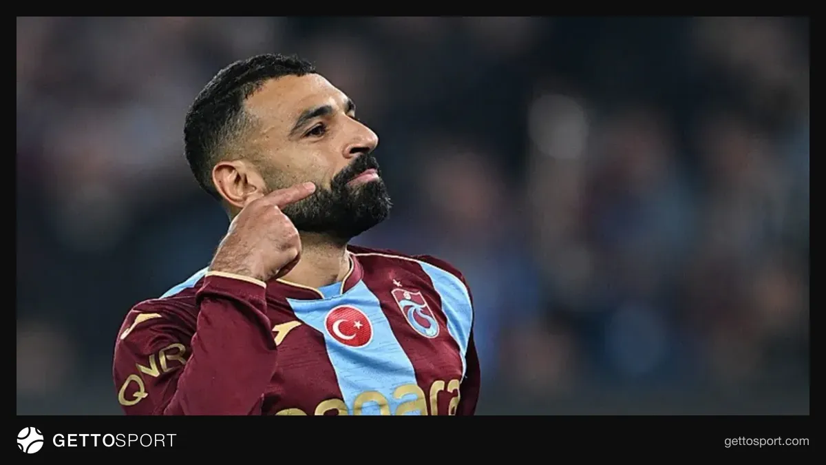 Muhammed Salah Trabzonspor formasıyla gol sevinci yaşarken
