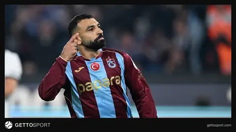 Muhammed Salah gol sevinciyle Trabzonspor formasıyla