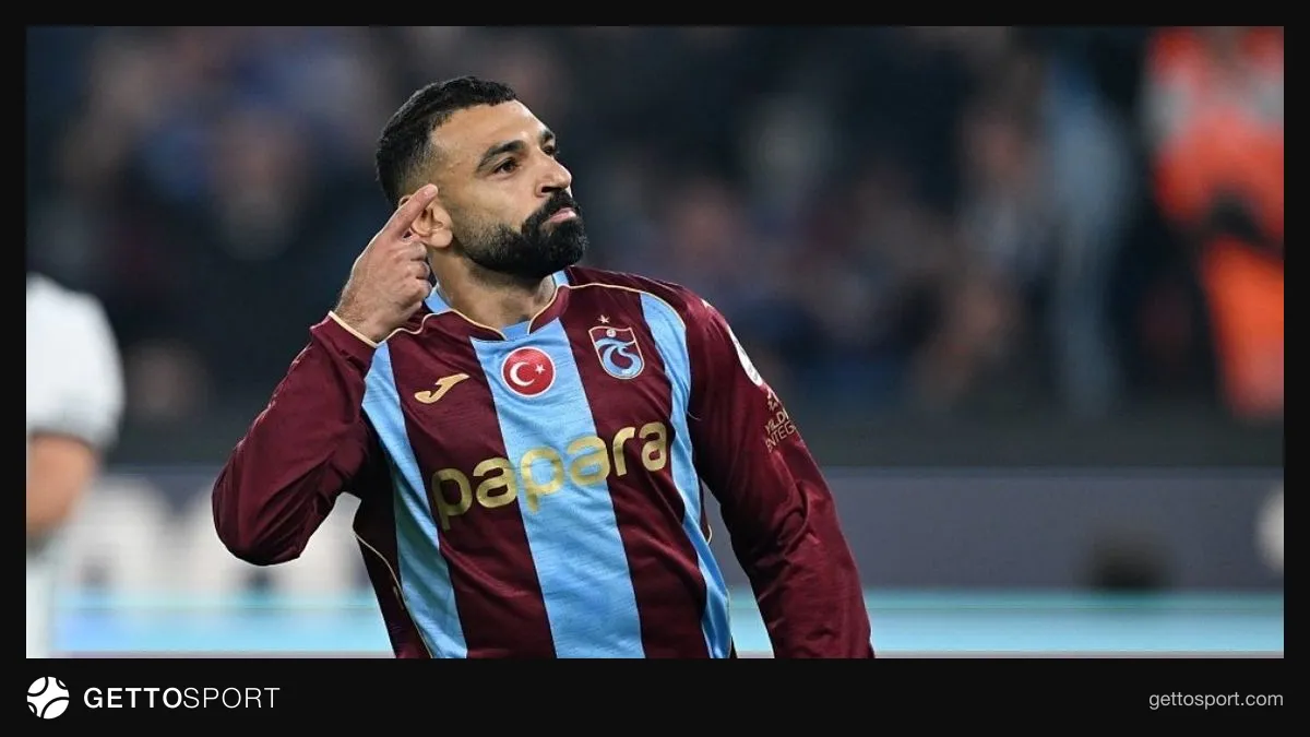 Muhammed Salah gol sevinciyle Trabzonspor formasıyla