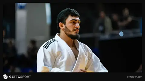 Murad Fətiyev tatamida mübarizə apararkən