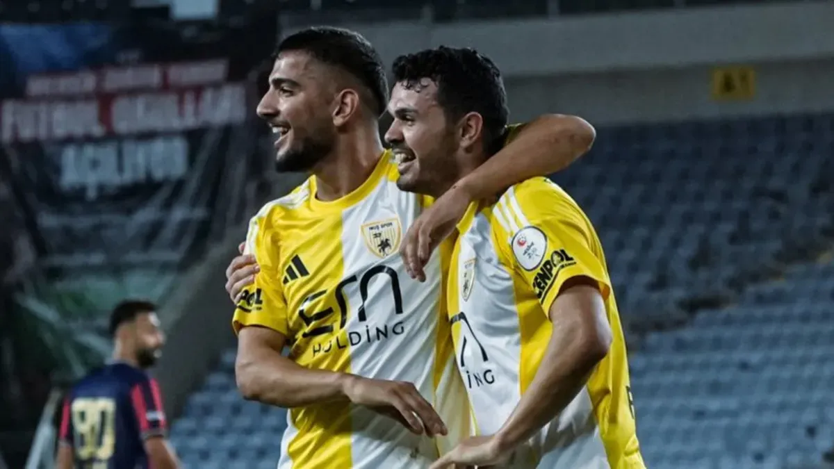 Muş Spor oyuncularının gol sevinci