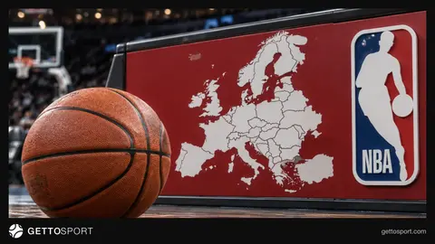 Como toplantısında konuşan NBA Europe yetkilileri ve EuroLeague hissedarları
