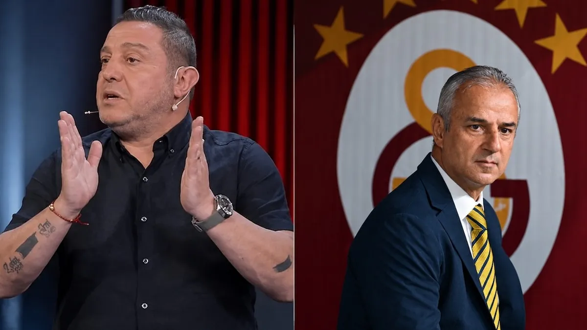 Nihat Kahveci canlı yayında konuşurken görüntü