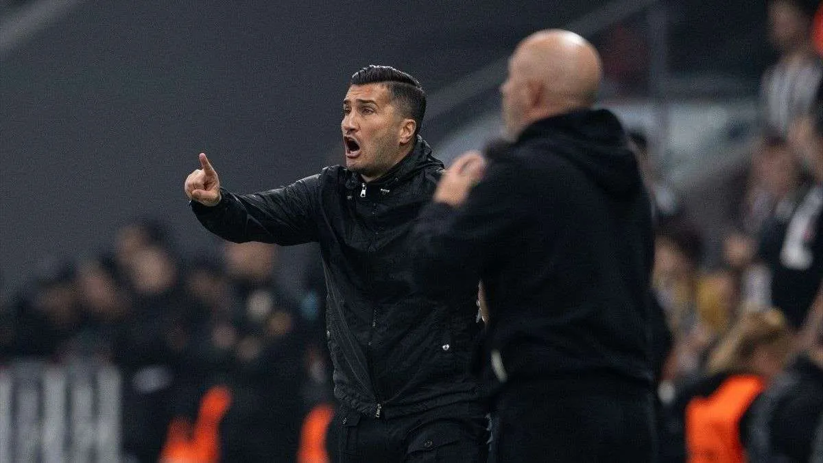 Nuri Şahin maç sonrası basın açıklaması yaparken