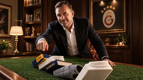 Okan Buruk derbi maç sonrası saha kenarında, Galatasaray arka planda