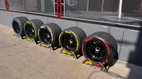 Pirelli təkərləri və Circuit of the Americas trası görüntüsü