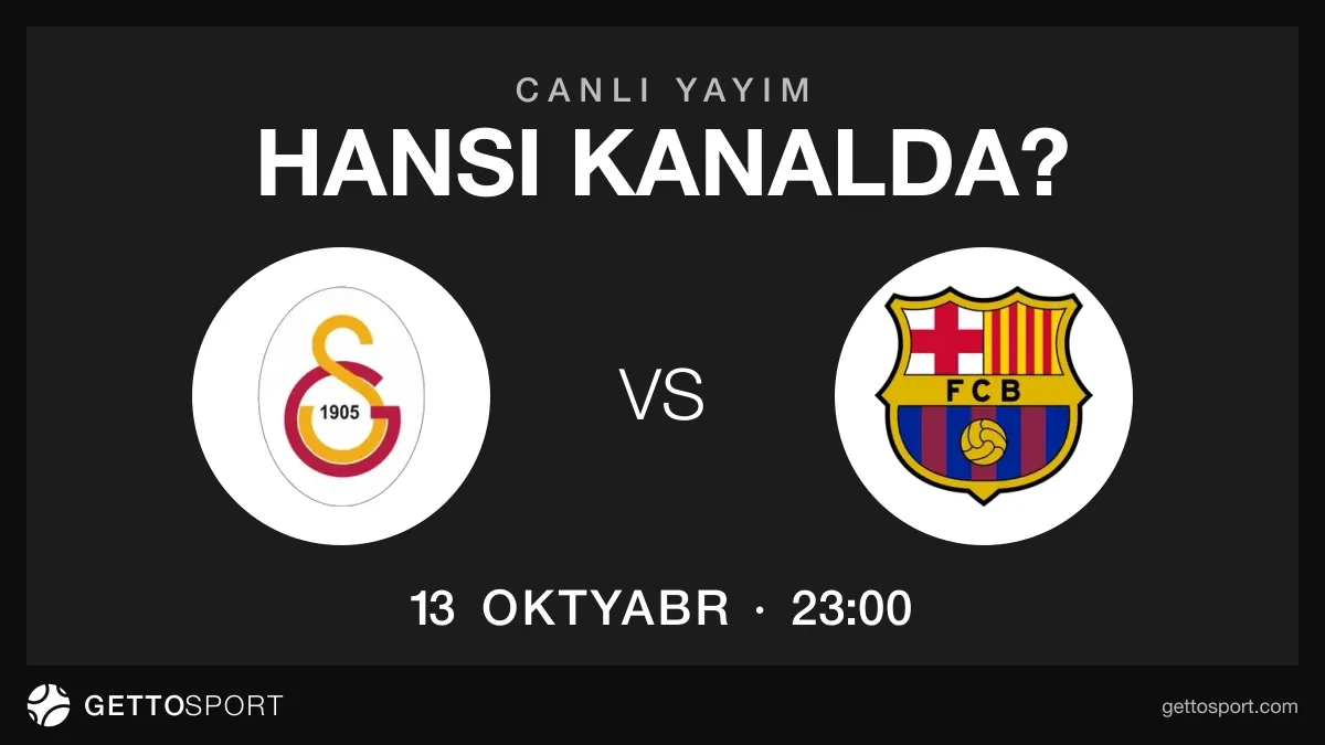 Qalatasaray – Barselona oyununun yayım kanalları