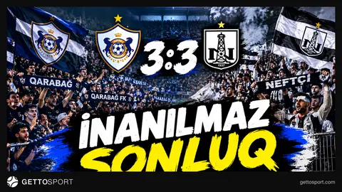 Qarabağ və Neftçi oyunçuları derbi zamanı meydanda