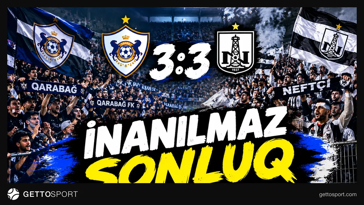 Qarabağ və Neftçi oyunçuları derbi zamanı meydanda