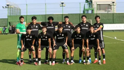 Qarabağ U-19 və Dinamo Zagreb U-19 oyunundan azarkeşlər və meydança görüntüsü