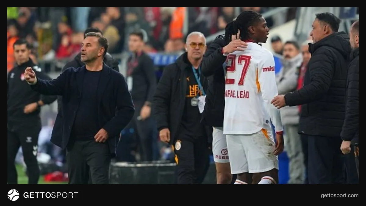 Okan Buruk basın toplantısında Rafael Leao hakkında konuşuyor