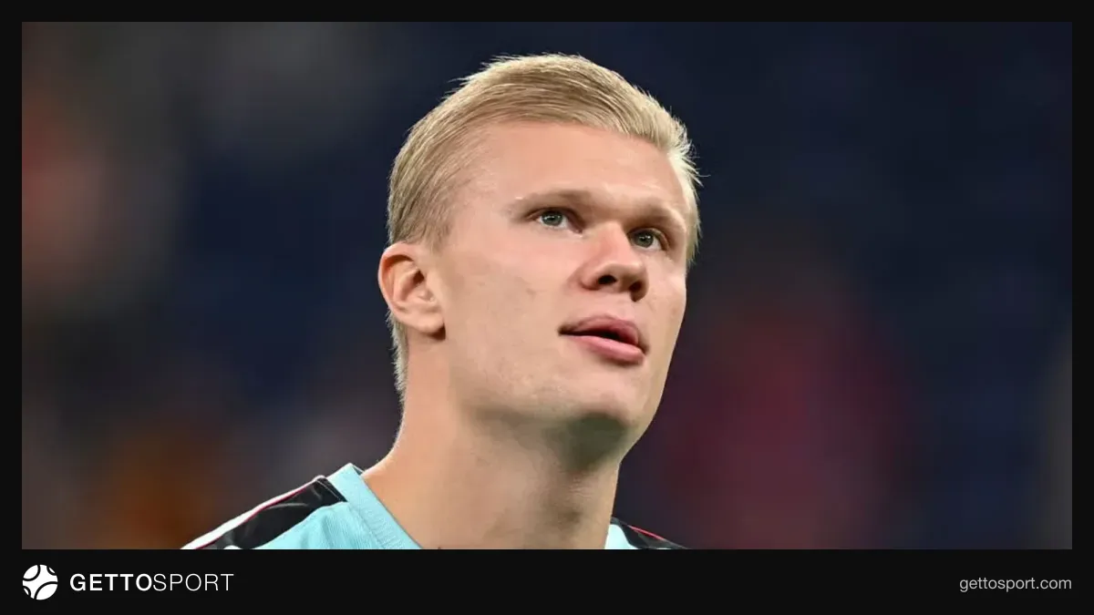 Real Madrid loqosu və Erlinq Holandın futbol şəkli