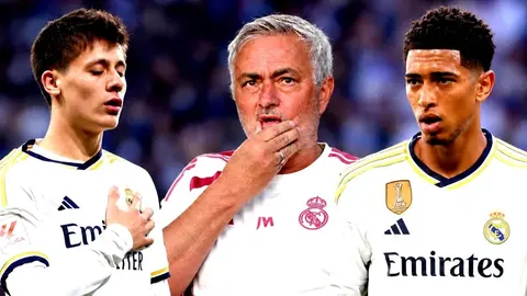 Real Madrid teknik direktörü José Mourinho ve sahada takım antrenmanı