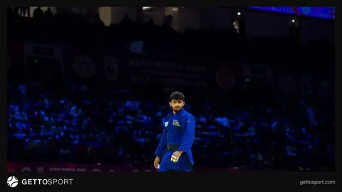 Rəşid Məmmədəliyev cüdo yarışında sevinir