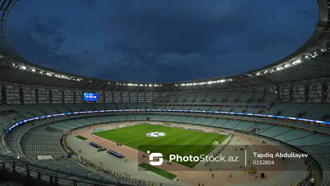 Sabah və Qarabağın futbolçuları Bakı Olimpiya Stadionunda oyunda