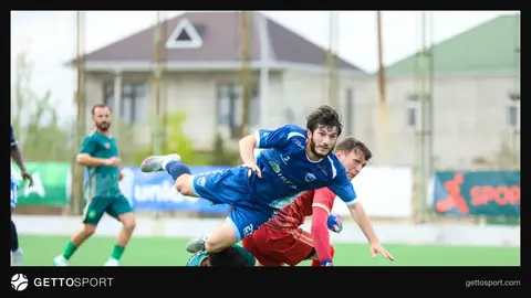 Şahdağ Qusar futbolçuları meydanda qələbəni qeyd edir