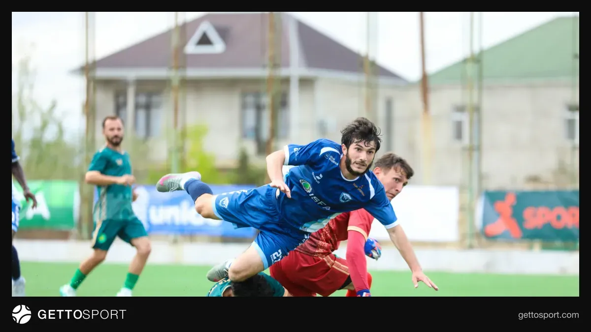 Şahdağ Qusar futbolçuları meydanda qələbəni qeyd edir