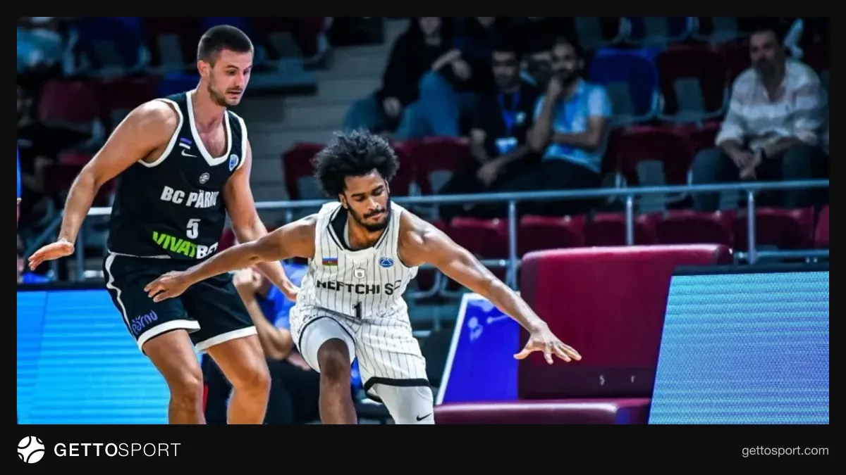 Neftçi basketbolçusu Şakeyl Prays oyundan sonra mətbuat konfransında danışır