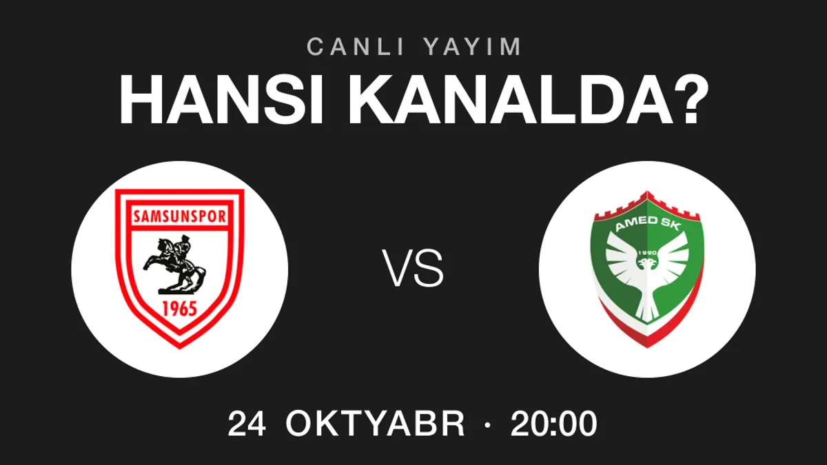 Samsunspor – Amedspor oyununun yayım kanalı
