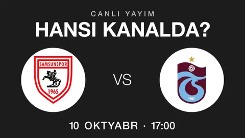 Samsunspor – Trabzonspor oyununun yayım kanalları