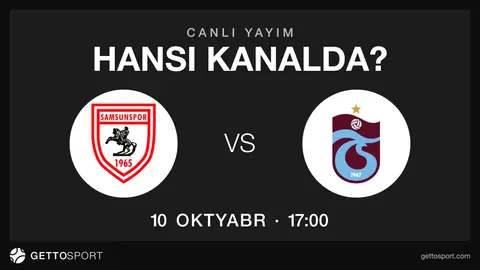 Samsunspor – Trabzonspor oyununun yayım kanalları