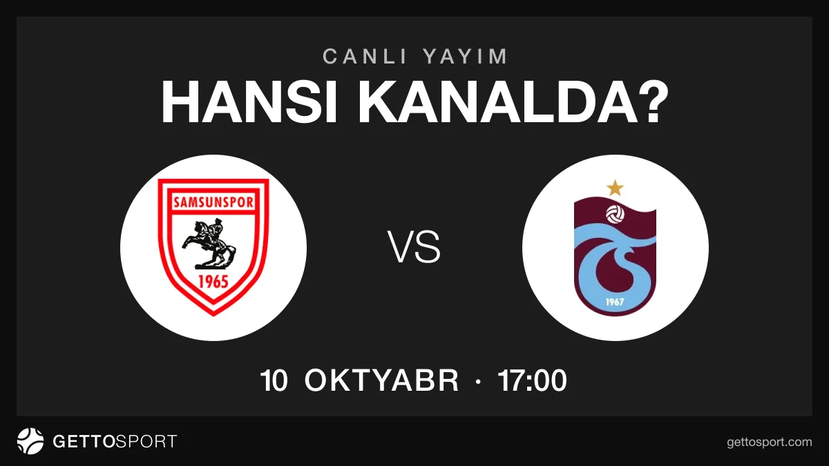 Samsunspor – Trabzonspor oyununun yayım kanalları