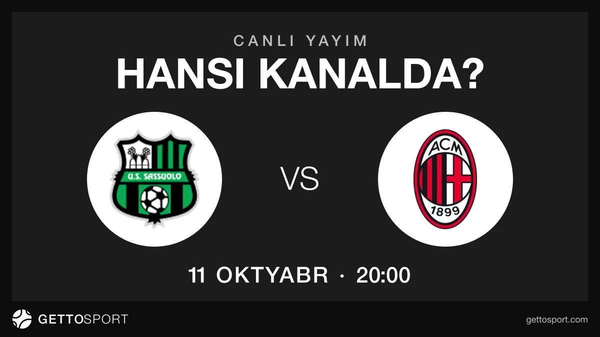 Sassuolo – Milan oyununun yayım kanalları