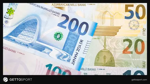 Səbail və Karvan klub loqoları və Binə stadionu görüntüsü