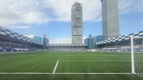 Şəfa klubunun Baku Arena stadionunun daxili hissəsinin görüntüsü