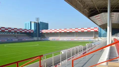 Şəfa stadionunun yenidənqurma işlərindən sonra görünüşü