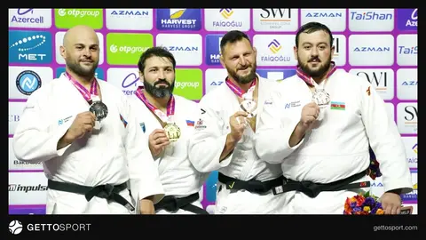Bakıda cüdo dünya çempionatında medal mərasimi və rəqiblərin əl sıxması
