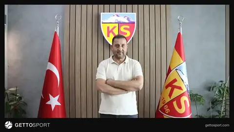 Kayserispor Sportif Direktörü Seyit İçgül konuşurken görüntüsü