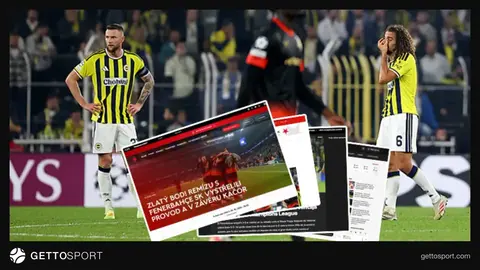 Fenerbahçe ile Slavia Prag maçında saha içi mücadele ve sevinç