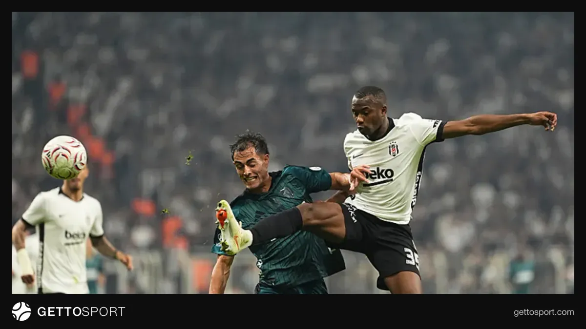 Beşiktaşlı Tiago Djalo maç sonu basın açıklamasında konuşuyor